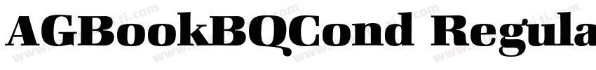 AGBookBQCond Regula字体转换